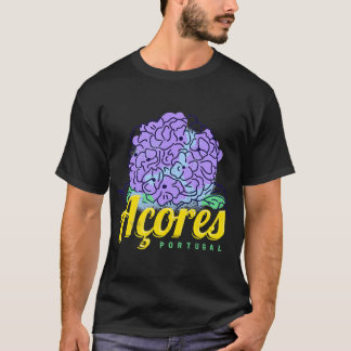 T-shirt Açores Hydrangea Flower Island Portugal Vintage So