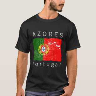 T-shirt Açores Îles Portugais Drapeau I Love Portugal