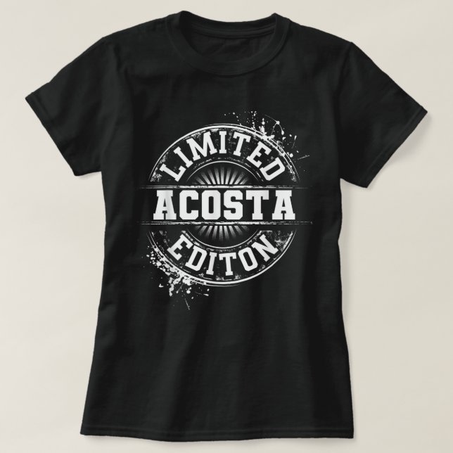 T-shirt ACOSTA Funny Nom de famille Arbre de famille Anniv (Design devant)