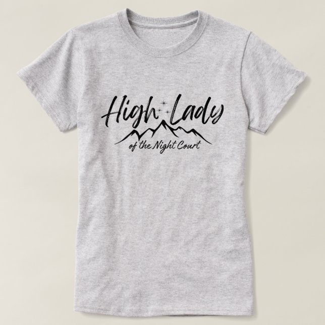 T-shirt ACOTAR Feyre Haute Dame de la Cour de Nuit Velaris (Design devant)