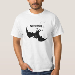 T-shirt Acrobate, une chauve-souris sur un trapèze