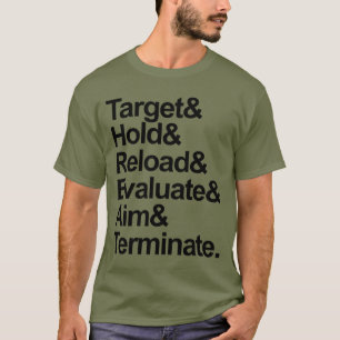 T-shirt Acronyme de T.H.R.E.A.T. Sniper pour tir militaire