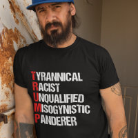 Acronyme drôle d'anti-Trump d'humour politique