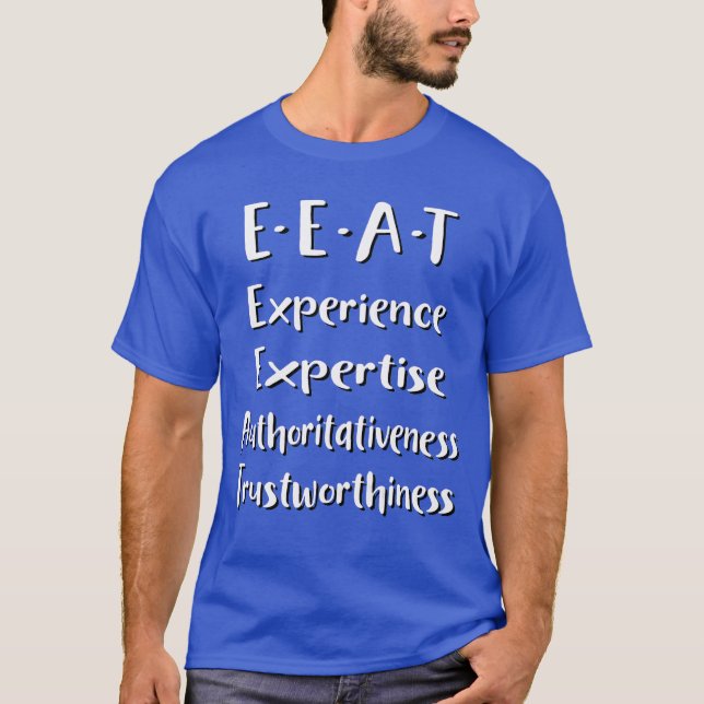 T-shirt Acronyme E-E-A-T SEO (Devant)