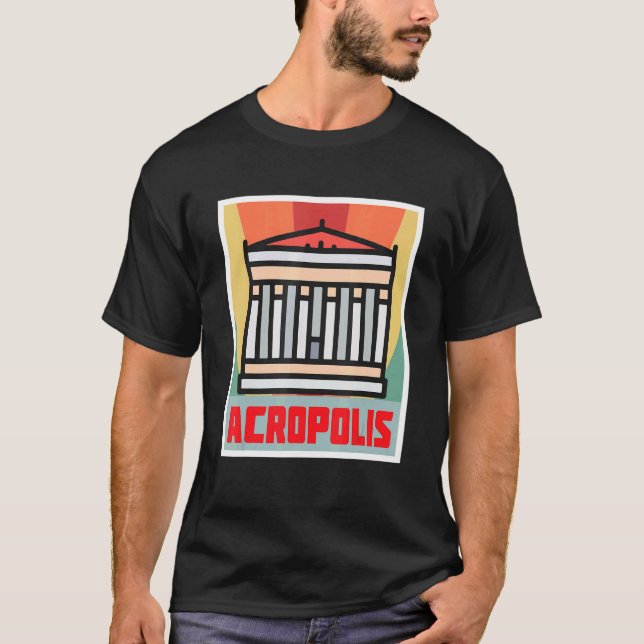 T-shirt Acropole du Parthénon Athènes Ville grecque Grèce  (Devant)