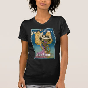 T-shirt Acte magique vintage de papillon d'or du ~ de