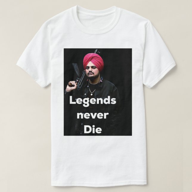 T-shirt Acteur de Wala pour homme d'orignal indien Sidhu F (Design devant)