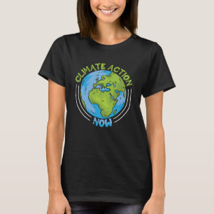 T-shirt Action climatique maintenant Protection de l'envir