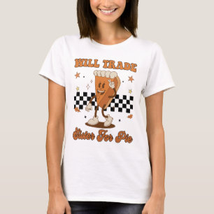T-shirt Action de grâce échangera sœur contre tarte Mignon