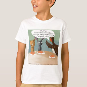 T-shirt Action de grâce végane drôle