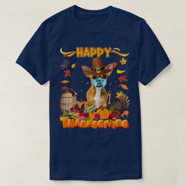 T-shirt Action de grâces du Chihuahua (Design devant)