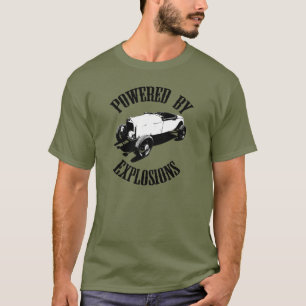 T-shirt "Actionné hot rod par explosions"