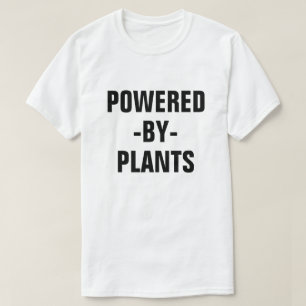 T-shirt Actionné par la chemise végétalienne des hommes de
