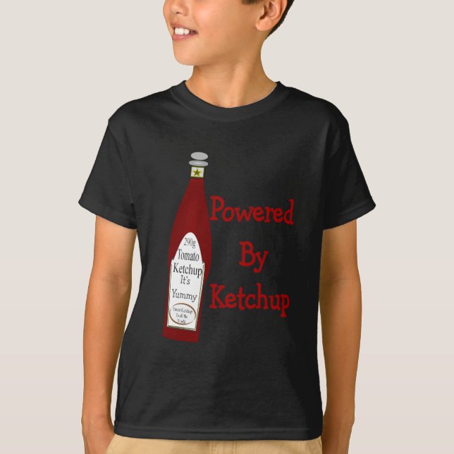 T-shirt Actionné par le ketchup (Devant)