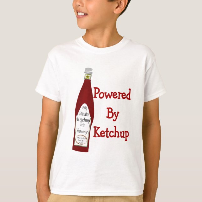 T-shirt Actionné par le ketchup (Devant)