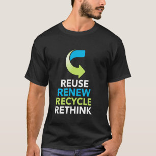 T-shirt Activisme de l'environnement Recycler Réutiliser R