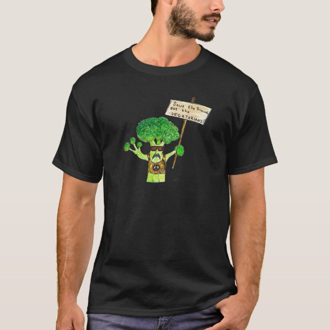 T-shirt Activiste humoristique de brocoli (Devant)