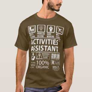 T-shirt Activité Assistant Multitâche de multitâche Poste