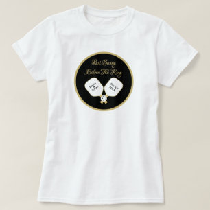 T-shirt Activité de week-end de mariage de pickleball Or e
