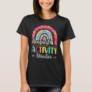 T-shirt Activité Hoopiest Directeur Polka Dot Rainbow Happ