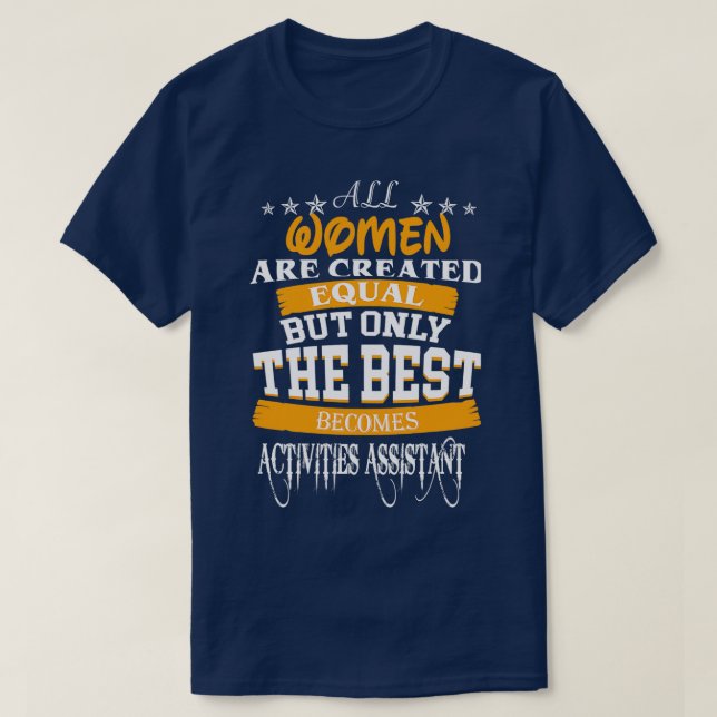 T-SHIRT ACTIVITÉS AIDER LA MEILLEURE FEMME (Design devant)