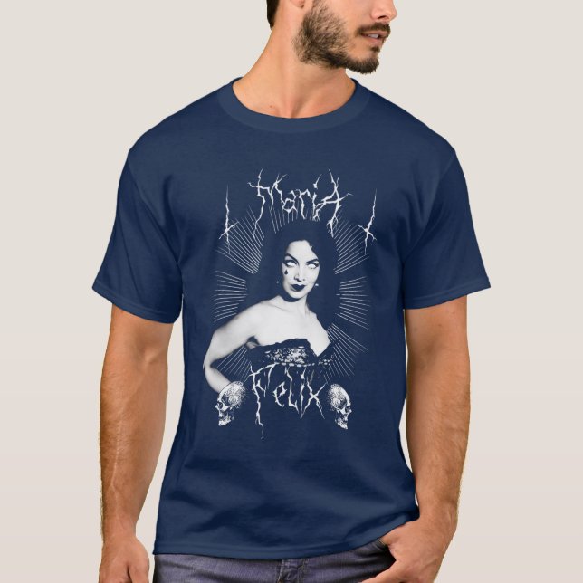 T-shirt Actress Maria Feli Dark Horror friend (Devant)