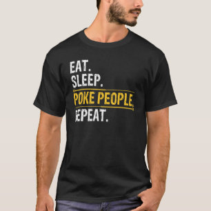 T-shirt Acupuncteur Manger Dormir Piquer Les Gens Répéter 