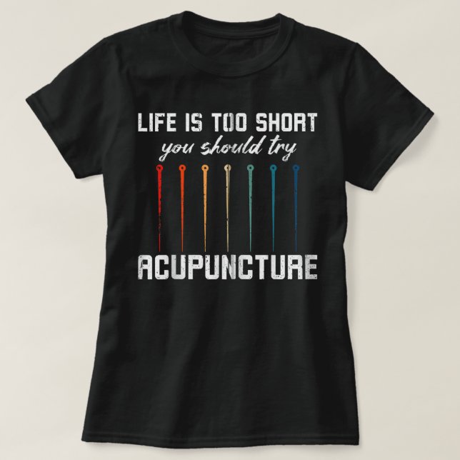 T-shirt Acupuncture Aiguilles Acupuncture Traitement Essay (Design devant)