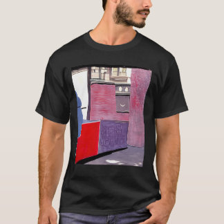 T-shirt Ad Reinhardt AI Red Purple City Day Art Abstrait G