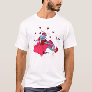 T-shirt ADA-ADA de Tu'ar-tsen (chemise de chiot de coeurs)