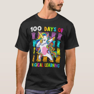 T-shirt Adabbing Unicorn 100 Days Of Magical Learning 100t