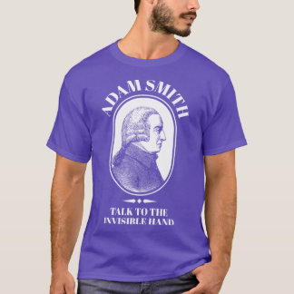 T-shirt Adam Smith Drôle Professeur d'économie Main invisi