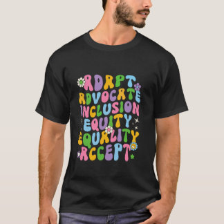 T-shirt Adapt Advocate Inclusion Équité Égalité Autisme Aw