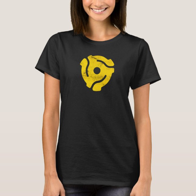 T-shirt Adaptateur 45 disques 45 tr/min Adaptateur 45 broc (Devant)