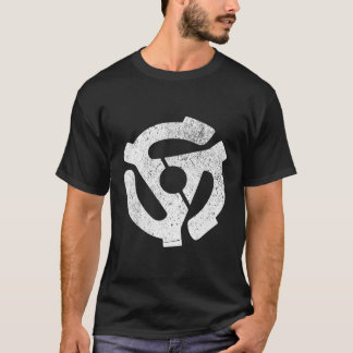 T-shirt Adaptateur de disque dur Vinyl Record 45 Rpm
