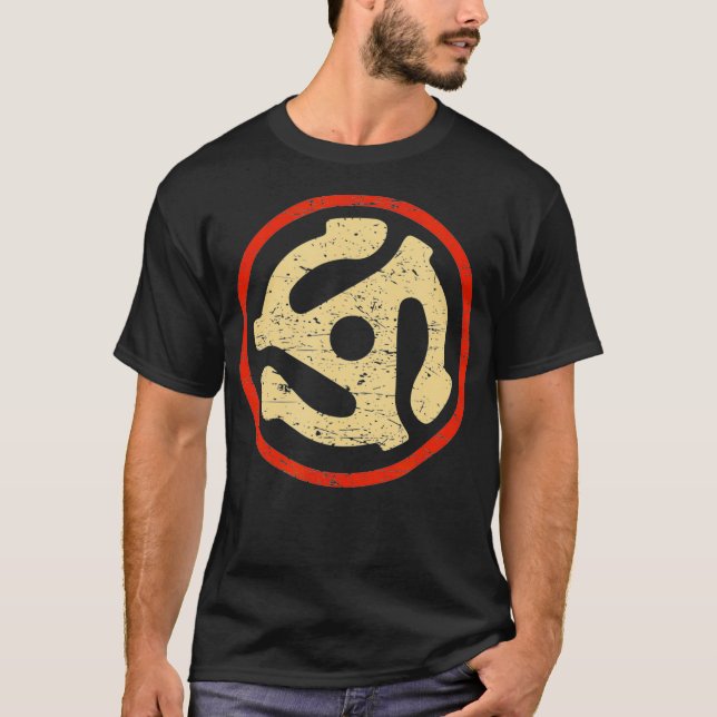T-shirt Adaptateur d'enregistrement unique Vinyl 7 pouces  (Devant)