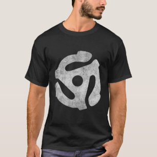 T-shirt Adaptateur d'enregistrement vintage de 45 tr/min