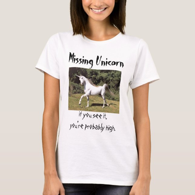 T-SHIRT (ADAPTÉ) BÉBÉ "DE LICORNE ABSENTE" - CHEMISE DE (Devant)