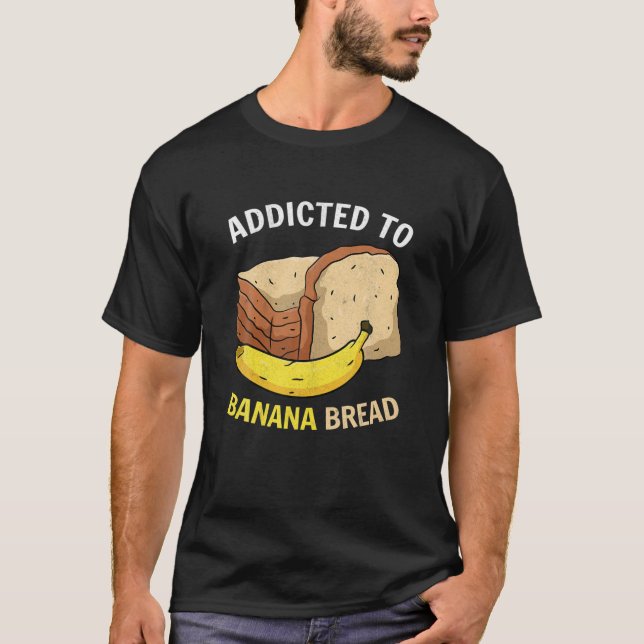T-shirt Addicé À La Banane Pain Carbe Lover Cuisson Vegan  (Devant)