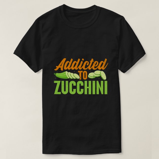 T-shirt Addicé À La Veggie Zucchini Vegetable Vegetable Ve (Design devant)