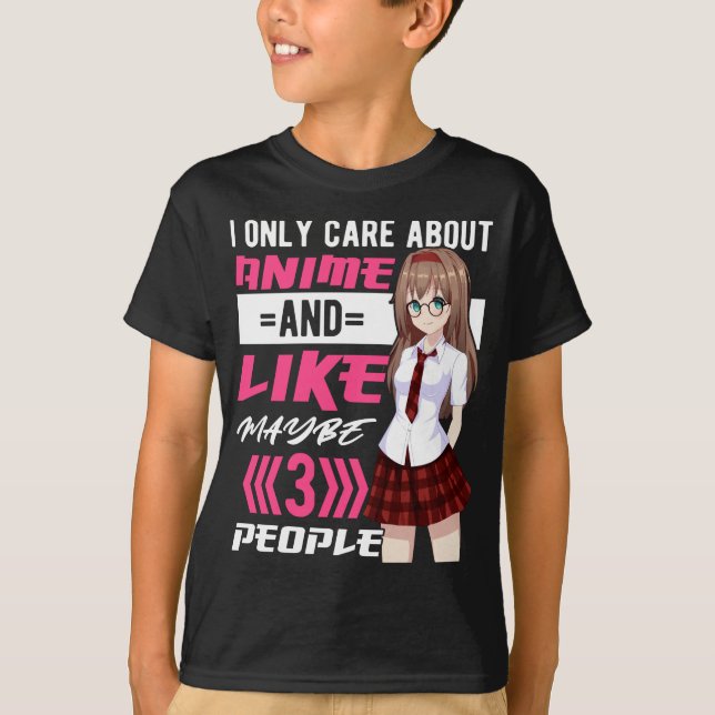 T-shirt Addicité Anime Girl Otaku Cute Manga (Devant)
