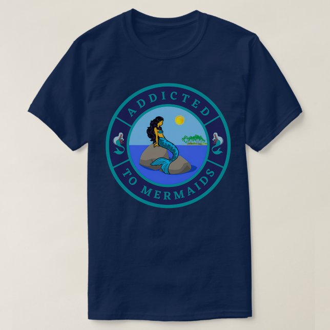 T-shirt Addicité aux sirènes (Design devant)