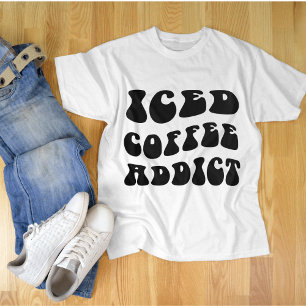 T-shirt Addict au café glacé Addictionnaire du café Love