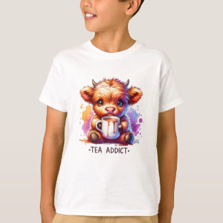 T-shirt Addict au thé à la vache bébé