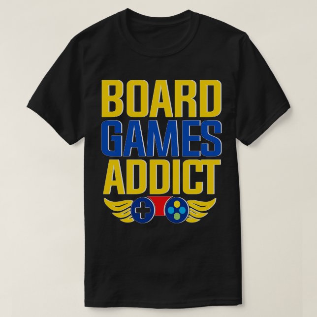 T-shirt Addict des jeux de société (Design devant)