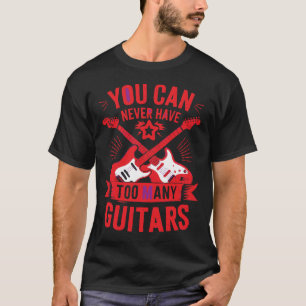 T-shirt Addiction à la guitare - Drôle Tee pour Fanati à s