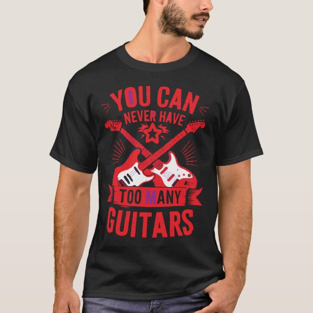 T-shirt Addiction à la guitare - Drôle Tee pour Fanati à s (Devant)