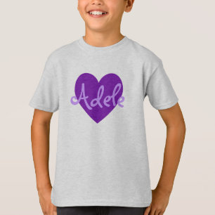 T-shirt Adele en violet