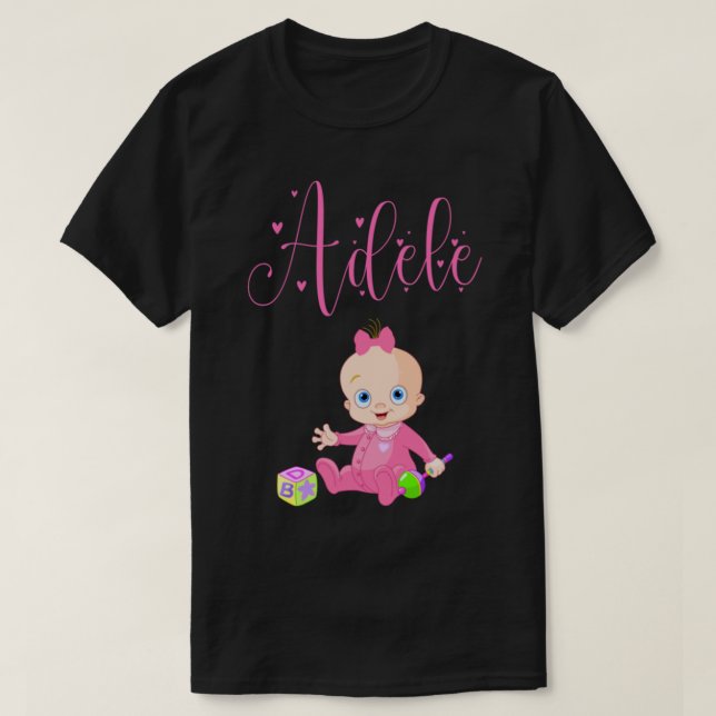 T-shirt Adele Nom de la fille - Merch 4 Adele (Design devant)