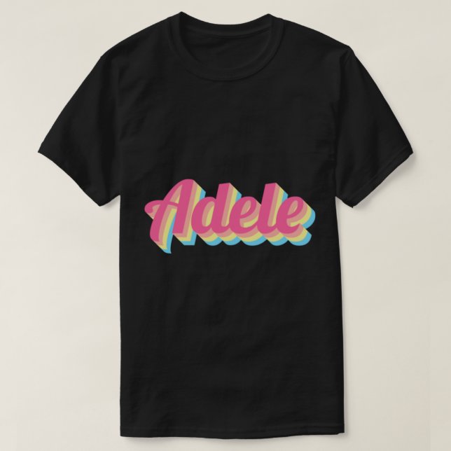 T-shirt Adele Sweet Baby Name (Design devant)